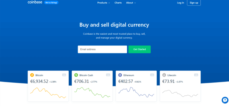Coinbase Kryptowährung-Exchange
